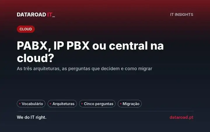 Central telefónica PABX, IP PBX ou cloud: como escolher e migrar sem parar o atendimento — DataRoad