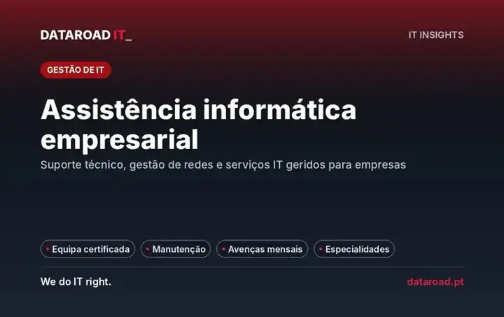 Assistência informática empresarial: suporte técnico, gestão de redes e serviços geridos — DataRoad