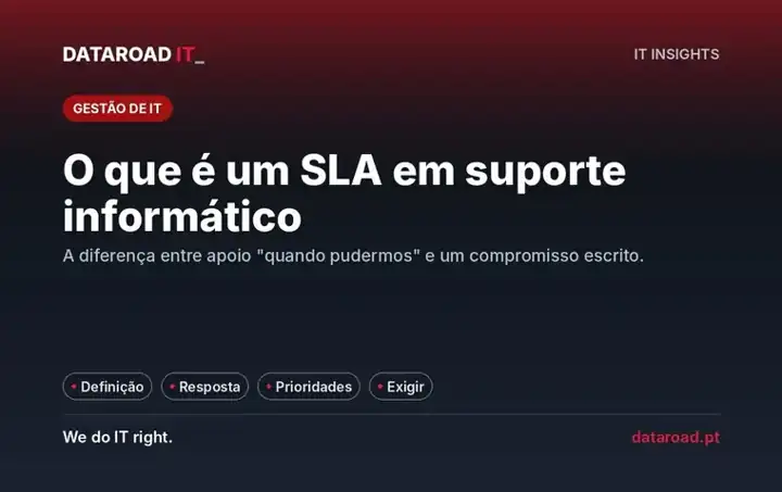 SLA em suporte informático: o que é, tempo de resposta vs. resolução e níveis de prioridade — DataRoad