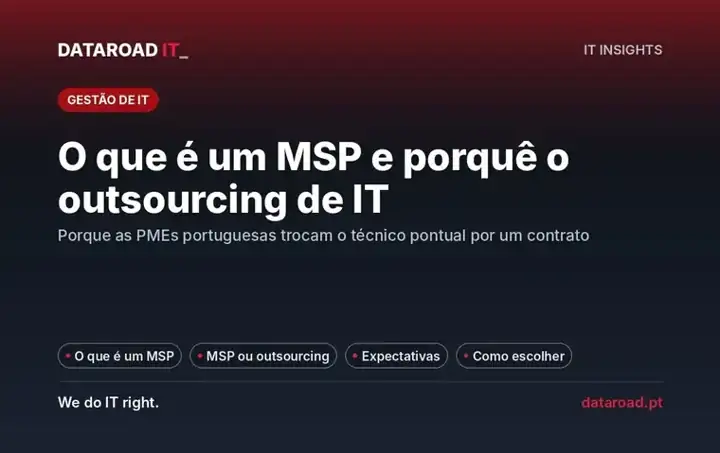 O que é um MSP: outsourcing de IT em Portugal, o que esperar e como escolher o parceiro — DataRoad