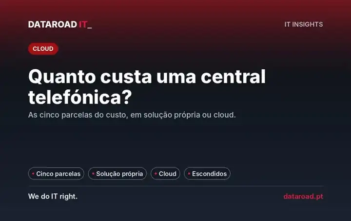 Central telefónica para empresas em Portugal: quanto custa, solução própria vs cloud e custos escondidos — DataRoad