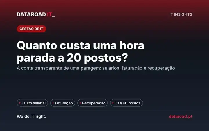 Quanto custa uma hora parada: salários, faturação perdida e recuperação numa empresa de 20 postos — DataRoad
